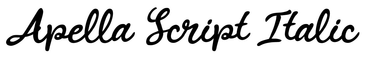 Apella Script Italic
